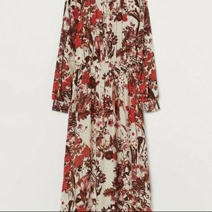 H&M Floral Dress with smocking - Large